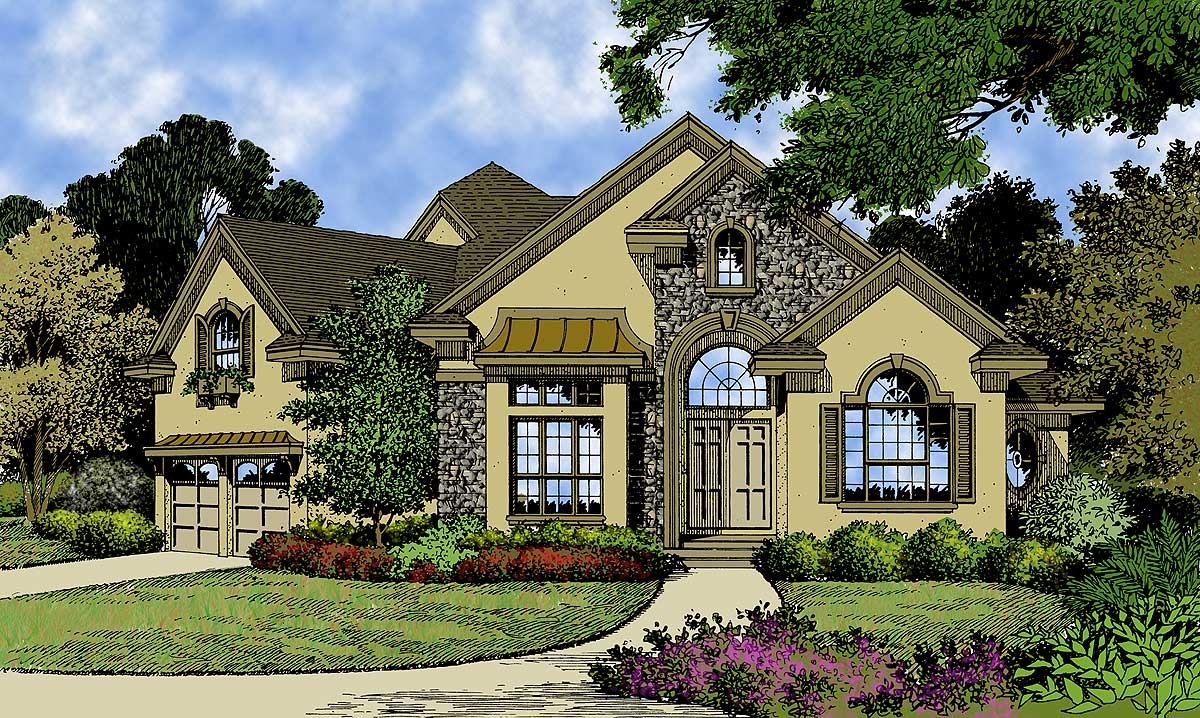 European Cottage 63177HD Architectural  Designs  House  