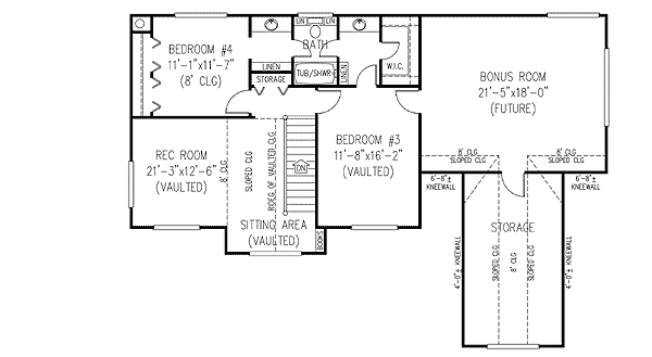 3 or 4 Bedroom Country Farmhouse Plan 6542RF 1st Floor 3 or 4 Bedroom Country Farmhouse Plan 6542RF 1st Floor