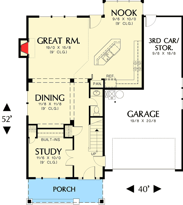 craftsman home plan with bonus room - 6903am | architectural craftsman home plan with bonus room - 6903am | architectural