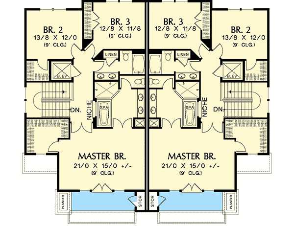 reverse floor plan pinit white