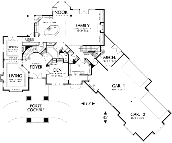 Appealing Courtyard Entry - 69369AM | Architectural Designs ... Appealing Courtyard Entry - 69369AM | Architectural Designs ...
