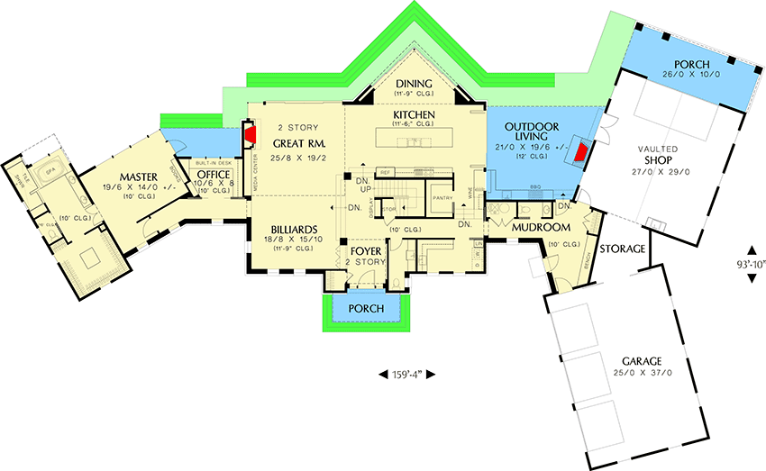 Unique Design with Crows Nest 69479AM Architectural Designs House Plans