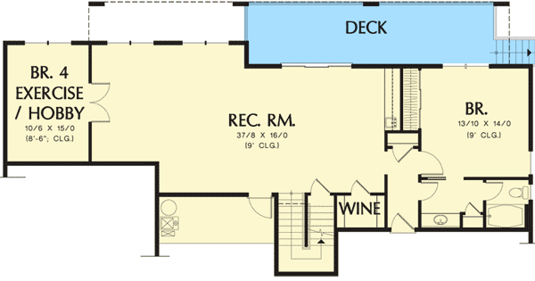 Rec Room With Wine Cellar - 69581AM Rec Room With Wine Cellar - 69581AM