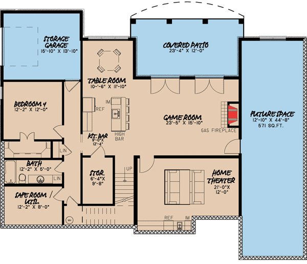 French Country House Plan with 2 Kitchens 70502MK Architectural