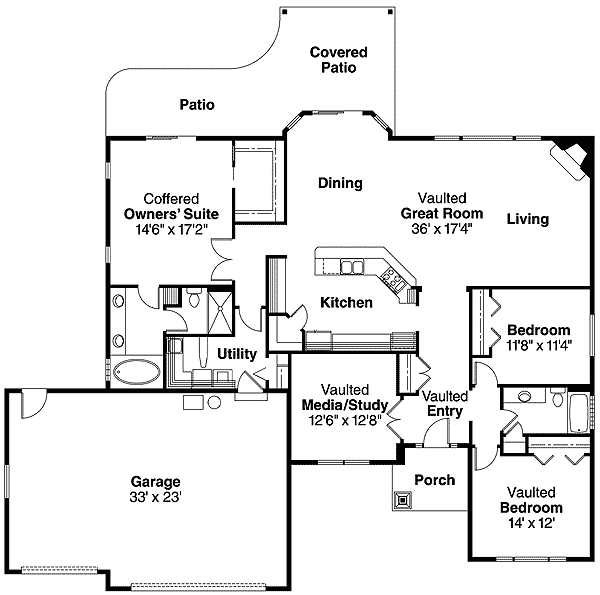 spacious single level home - 72551da | architectural designs spacious single level home - 72551da | architectural designs