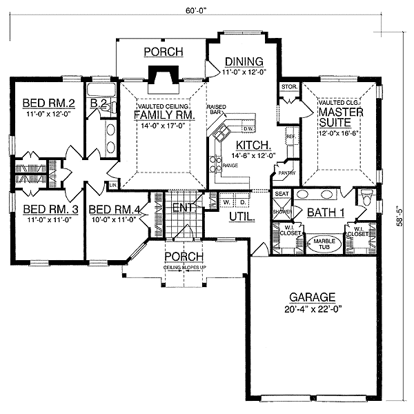Split Bedroom House Plan - 7431RD | Architectural Designs - House Plans Split Bedroom House Plan - 7431RD | Architectural Designs - House Plans