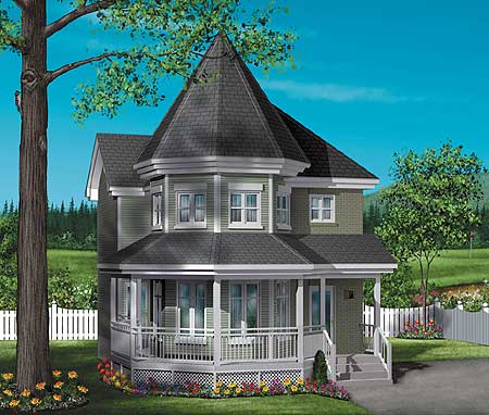 Victorian Charmer - 80249PM | Architectural Designs ...