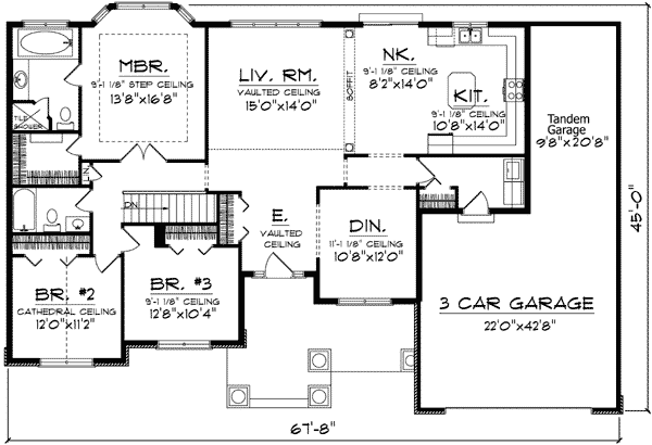 Ranch Home Plans ranch house plan 73301 level one Floor Plan Ranch Home Plans architecture small ranch house plans inviting small house roberta ranch home plans Floor Plan