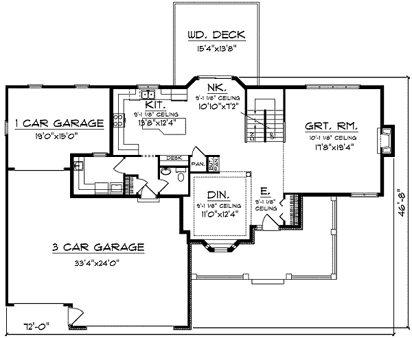 country house plan with open floor plan 89057ah 2nd floor master 89057AH_f1?1446588924 country house plan with open floor plan 89057ah 2nd floor master,Open Floor Plan Country Homes