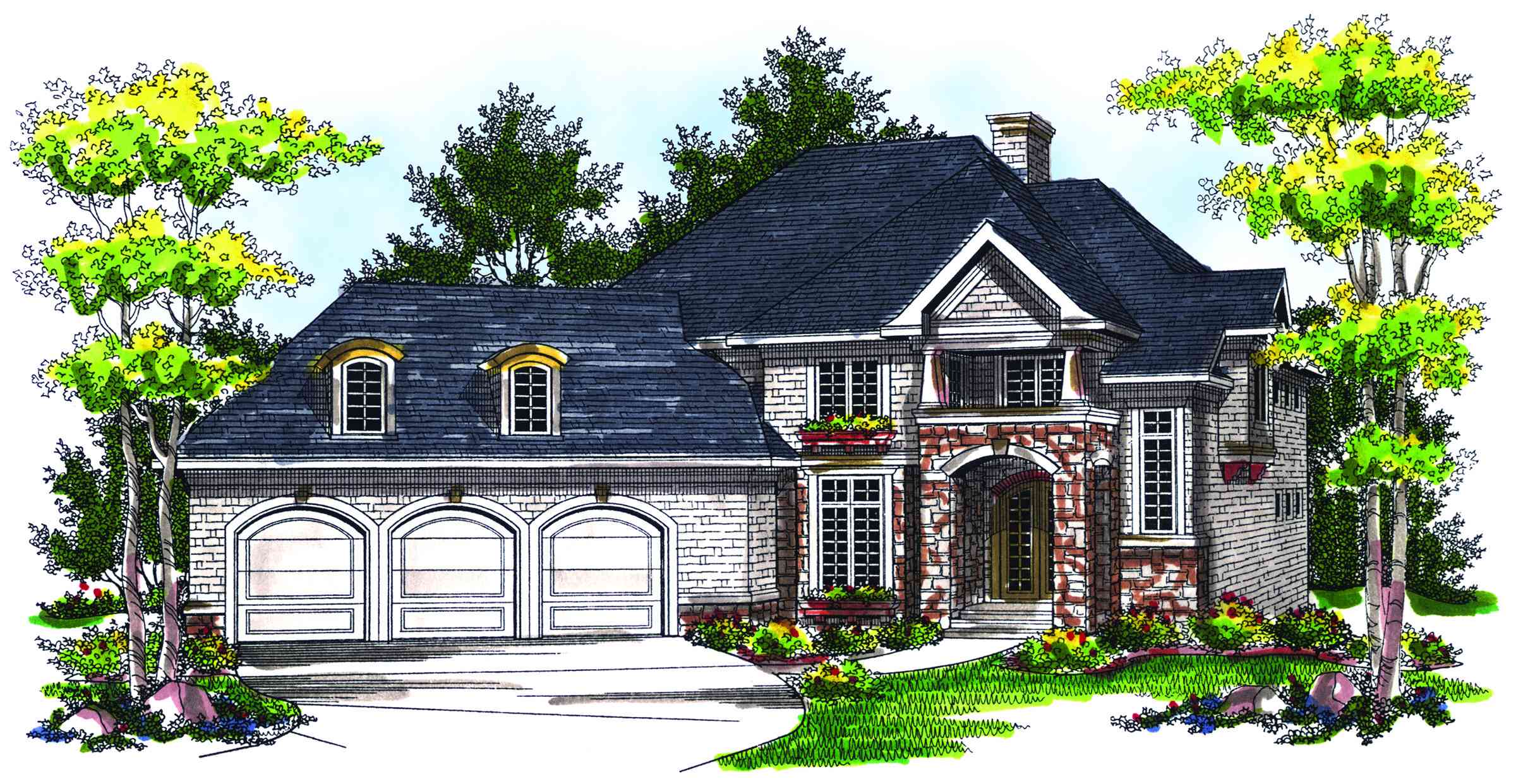 Second Story Balcony 89326AH Architectural Designs
