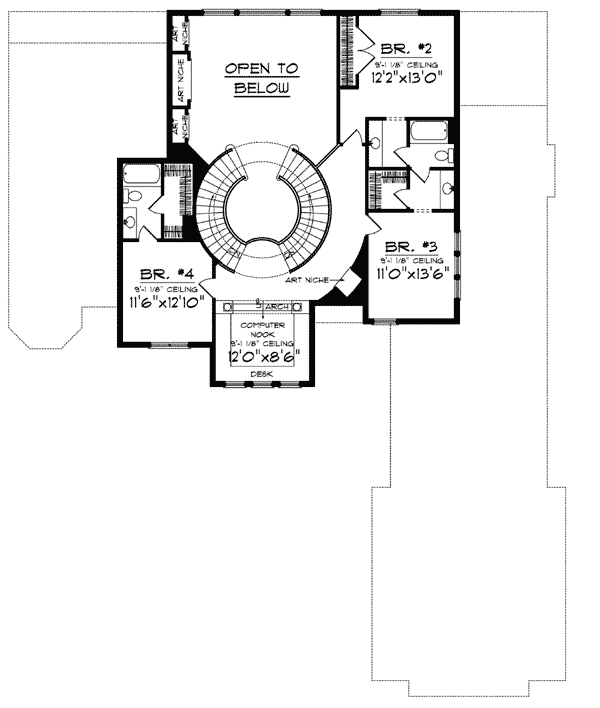 House plans with round staircase - Home design and style House plans with round staircase - Home design and style