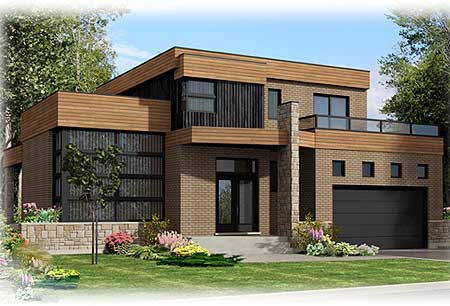 Roof Deck on Contemporary Home Plan - 90231PD | Architectural Designs