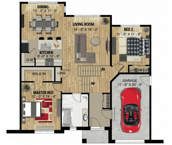 SplitLevel Prairie Style Home 90257PD Architectural Designs