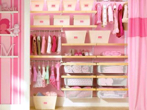 Organized Girls Closet
