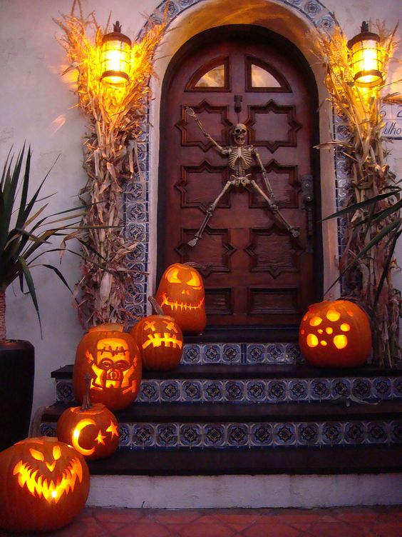 Halloween Front Door Decor