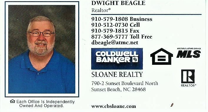 Dwight Beagle, Broker, Sunset Beach, NC