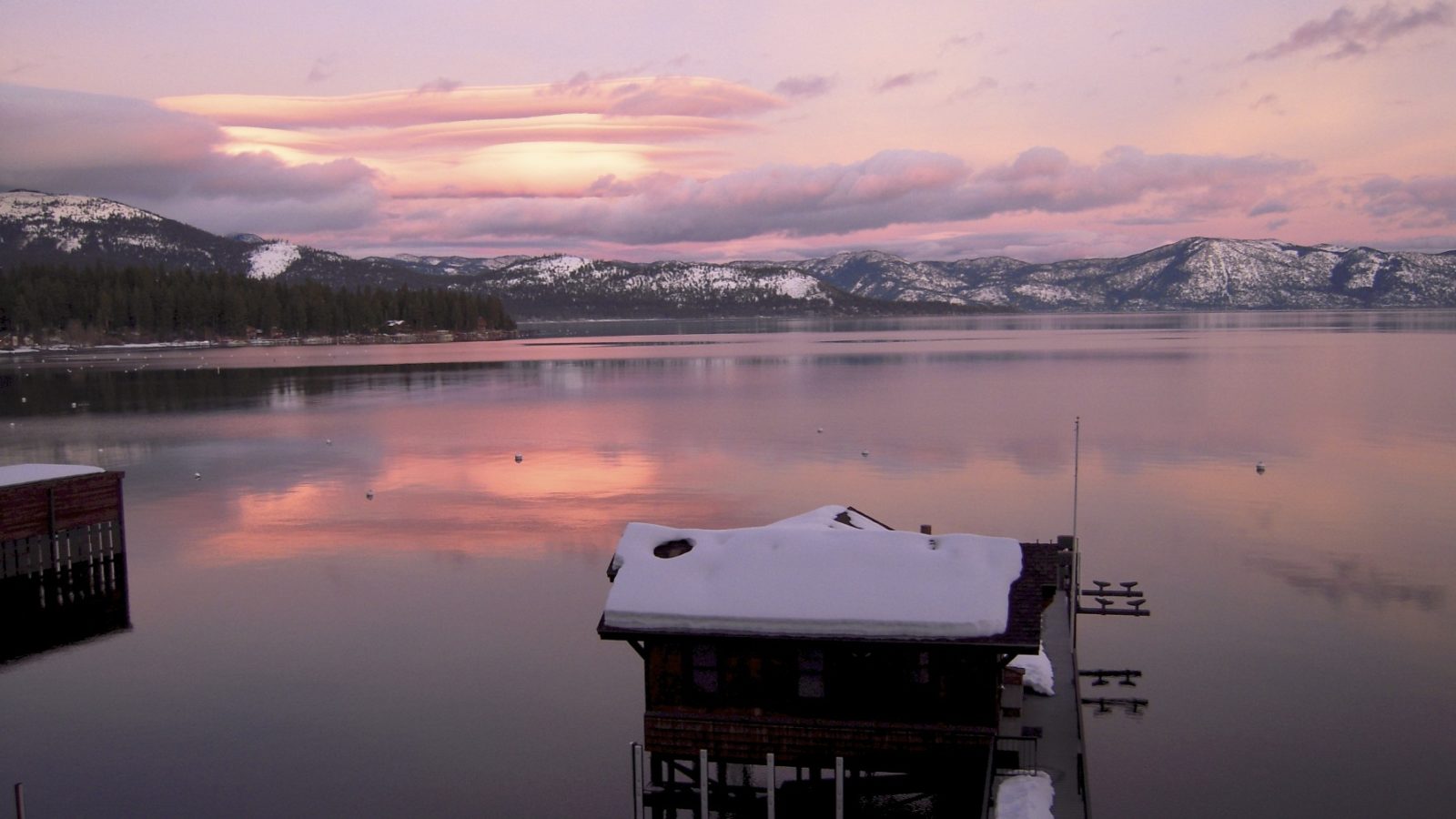 Winter Sunset at Lake tahoe Gorgeous Lake Tahoe