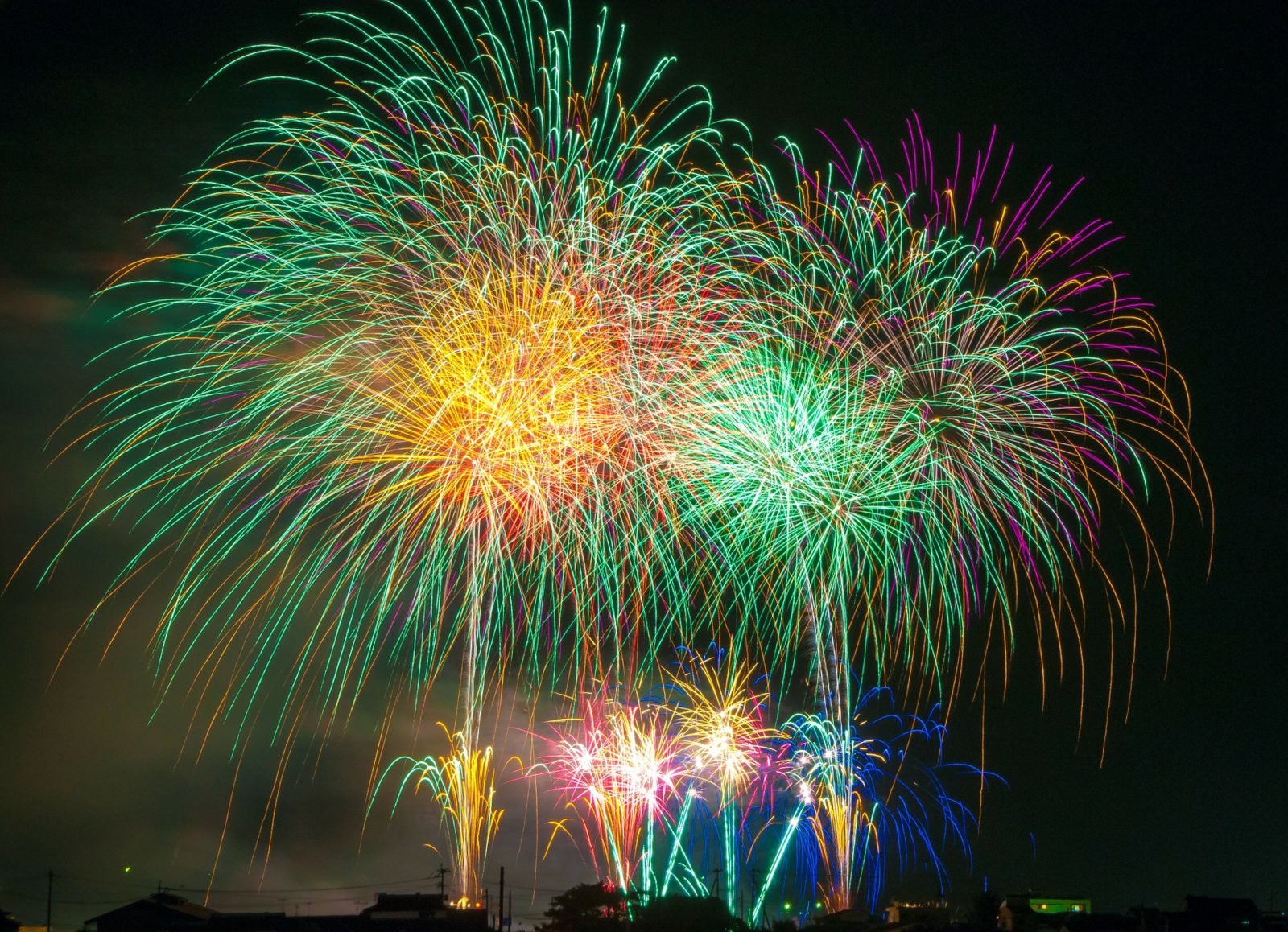 Fireworks in Long Beach, CA - 4th of July