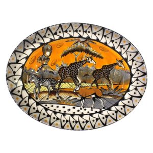 Alternative view of Oval Platter Large (Matebele)