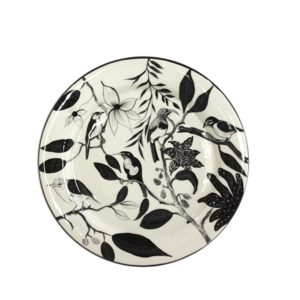 Dinner Plate (Birds Black)