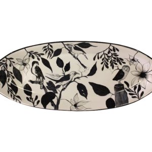 Emma Tray (Birds Black)