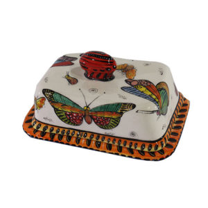 Rect. Covered Butter Dish (Papillon)