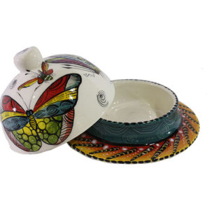 Round Cover Butter Dish (Papillon)