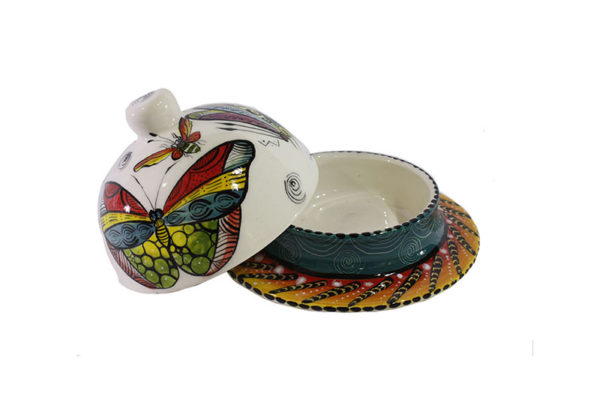 Round Cover Butter Dish (Papillon)