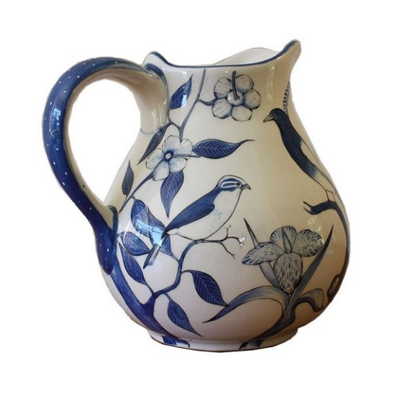 Pitcher (Birds Blue)