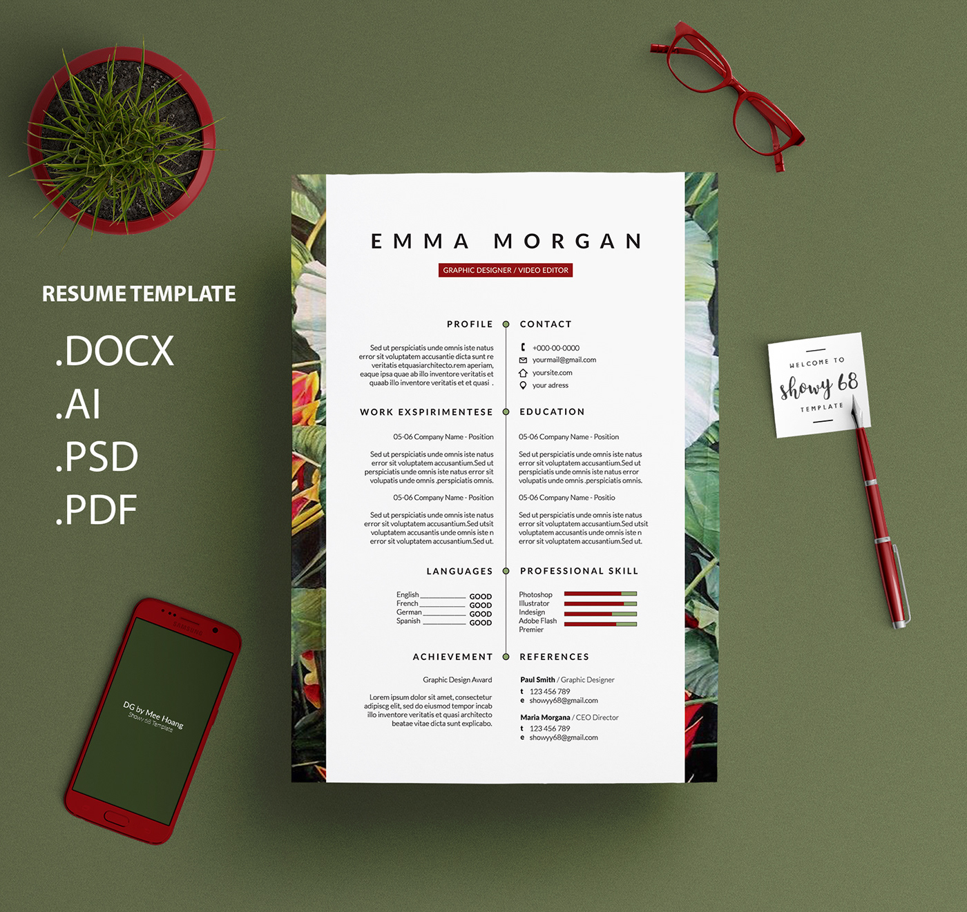 Inflorescense Resume Template