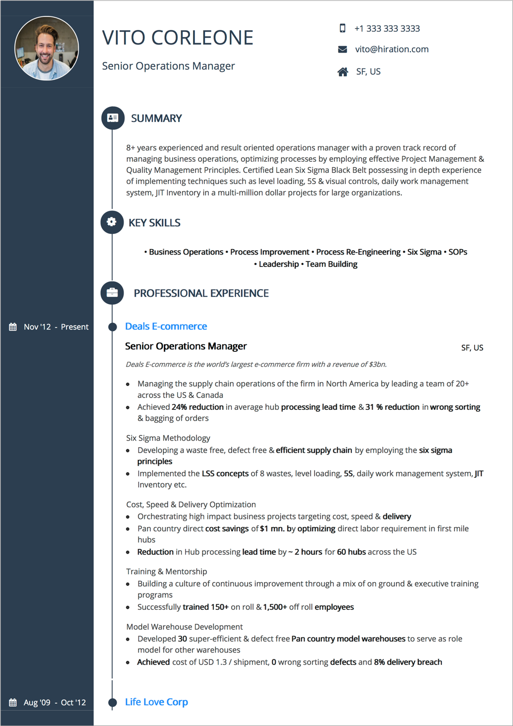 examples of good resume summaries