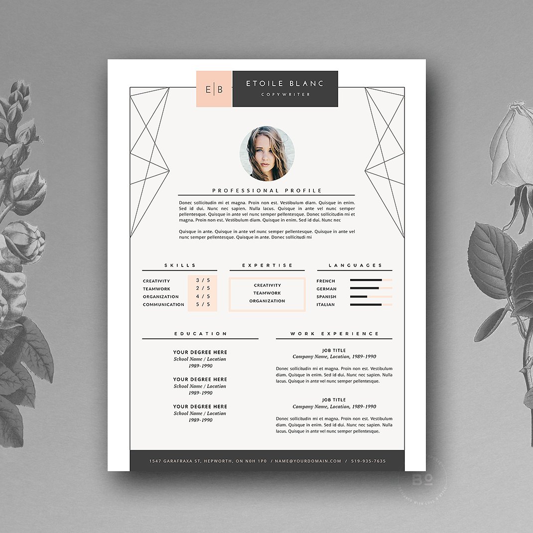 creative resume templates buy