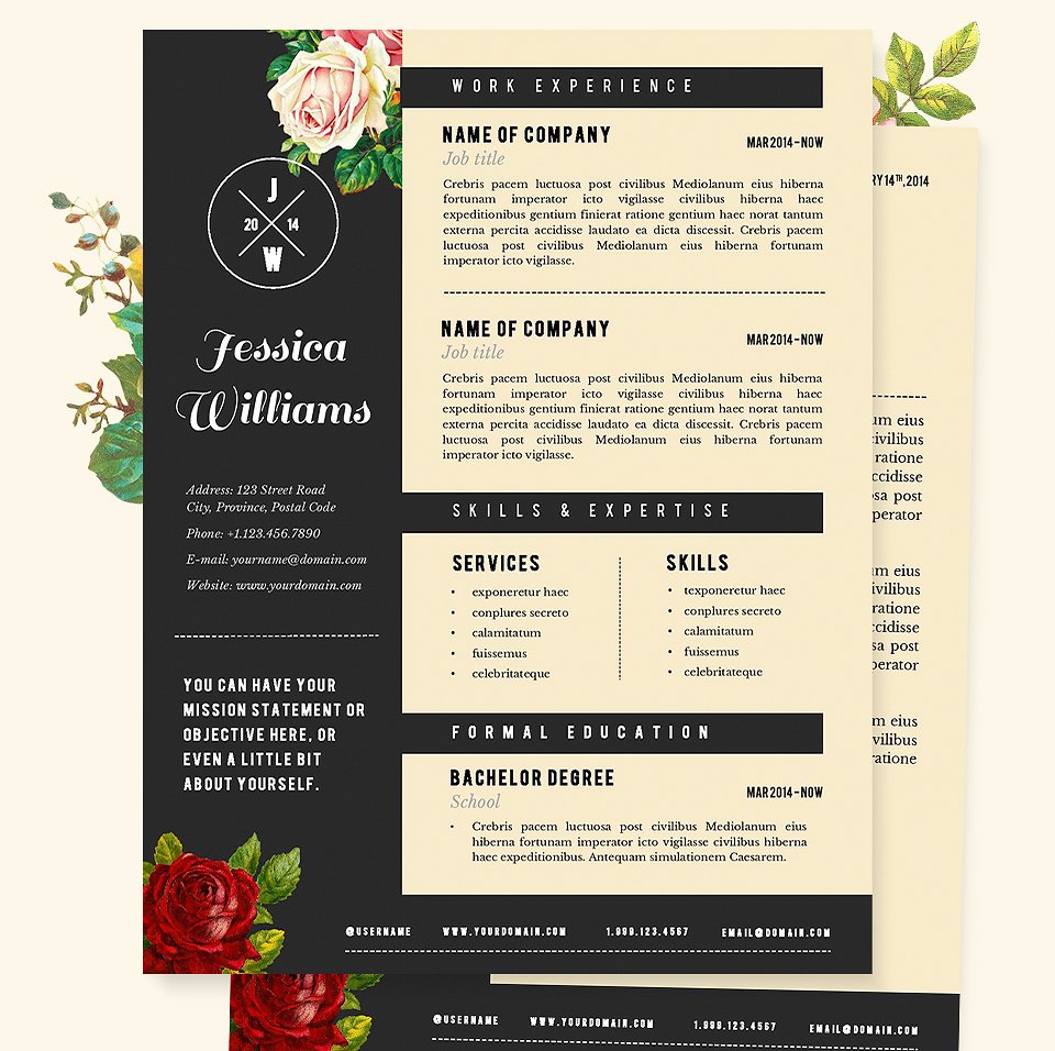 Creative Resume Template 2020 List Of 10 Creative Resume