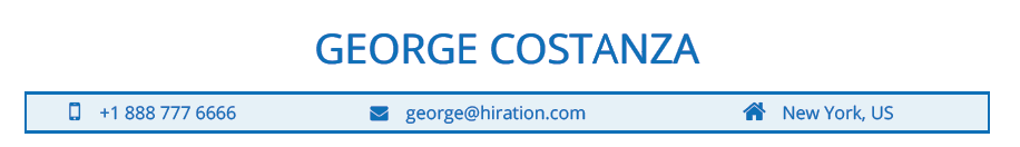 Personal Information section in a Marketing Head resume