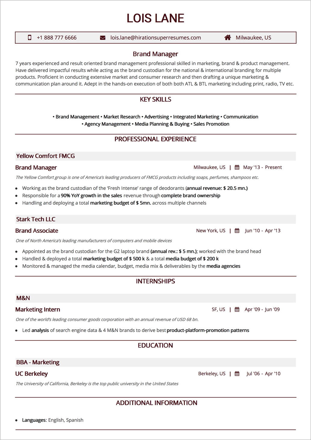 Professional Resume Template 2018 from s3-us-west-2.amazonaws.com