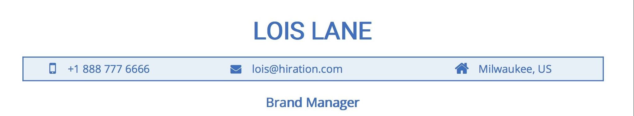 How to Show your Name in a Resume