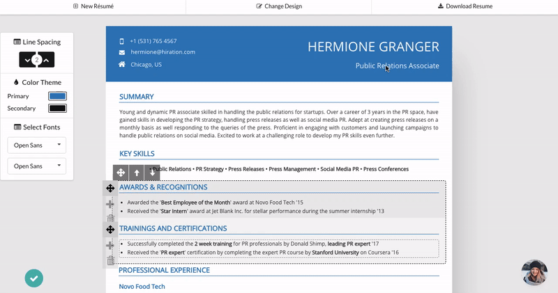Step Five of Creating a Resume