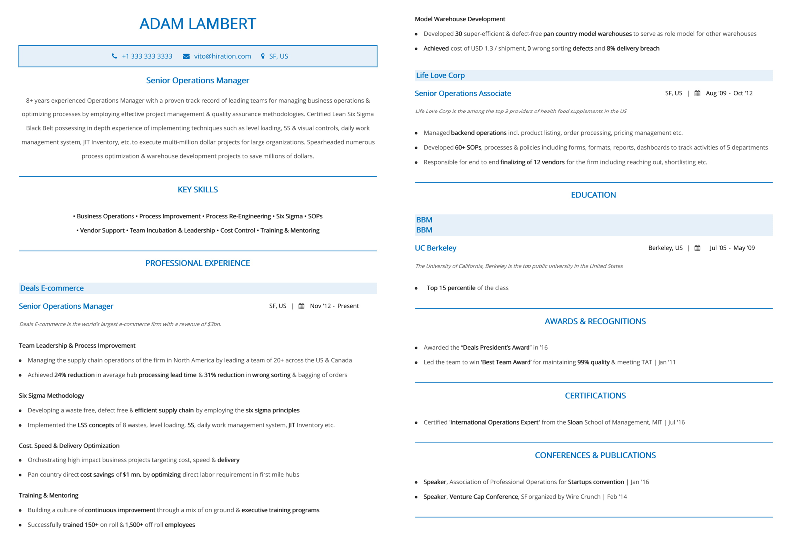 best operations resume top 10 operations resumes in 2019 how we make resumes