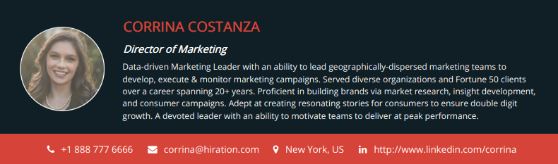 Header made by Resume Maker