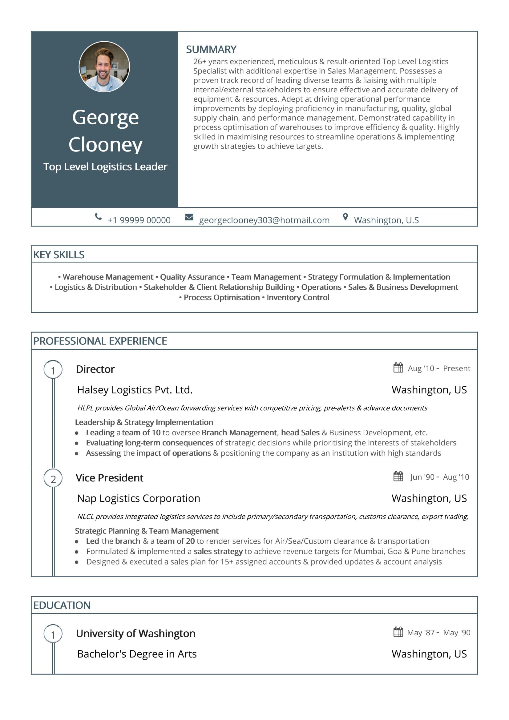 Top Level Logistics Leader