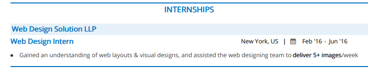 Web-Designer-Resume-Internship