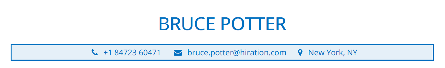 Property Manager Resume header