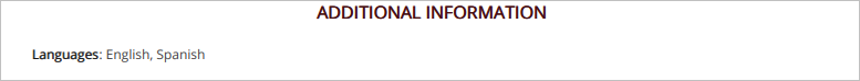 Additional Information Section in a Machine Operator Resume