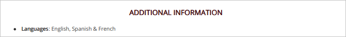 Additional Information Section in a Personal Banker Resume