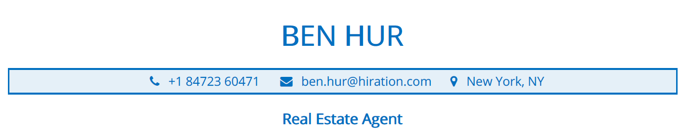 how to show contact info in your resume