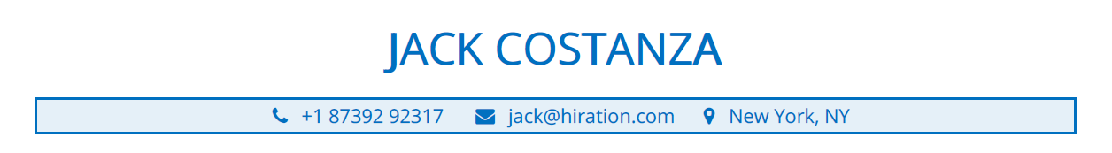 Head Section in a Bookkeeper Resume