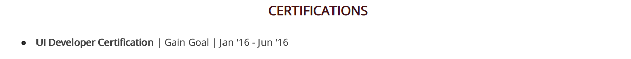 UI-Developer-Resume-Certifications