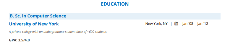 Tableau-Resume-Education