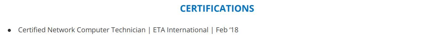 system-analyst-resume-certifications