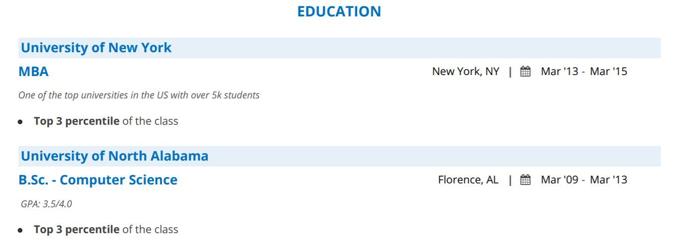 do certifications go under education resume
